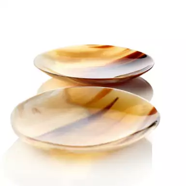 Set of natural horn bread cymbals "Veneto" (2 pcs) by Arca Horn