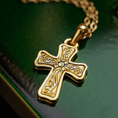 Pendant multicolour cross by Anframa
