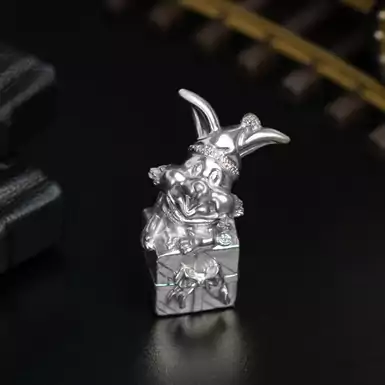 Author's figurine "Rabbit with a gift" 