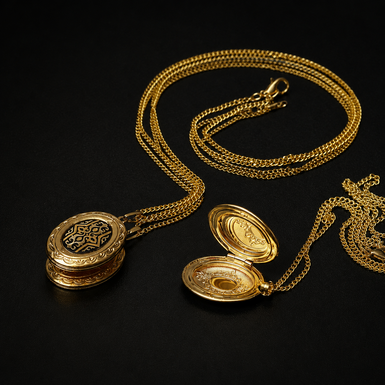 Pendant "Вeauty" by Anframa (hand gilding)