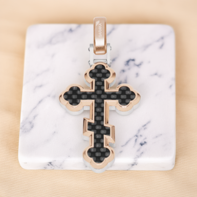 Men's gold pendant "Blessing" by Baraka