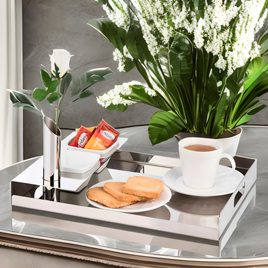 Tray with vase and two plates "Halcyon" by Elleffe Design