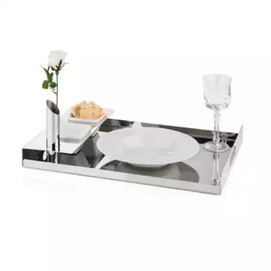 Tray with vase and two plates "Moonshine" by Elleffe Design