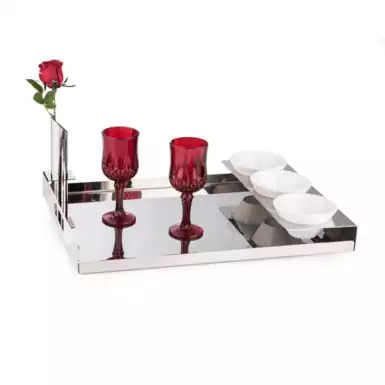 Tray with vase and three plates "Wonder" by Elleffe Design