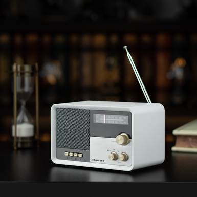 Crosley Tribute AM/FM Radio - White Sand