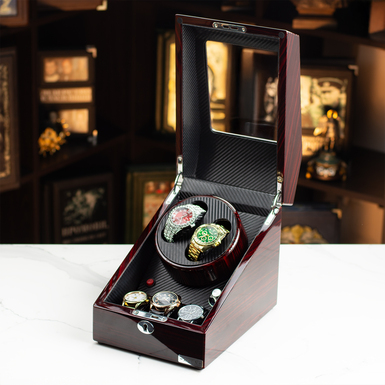 Automatic winder box for two watches "Reference" by Asen