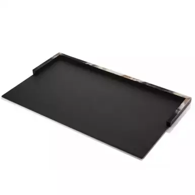 Office table pad "Calipso" in natural horn by Arca Horn