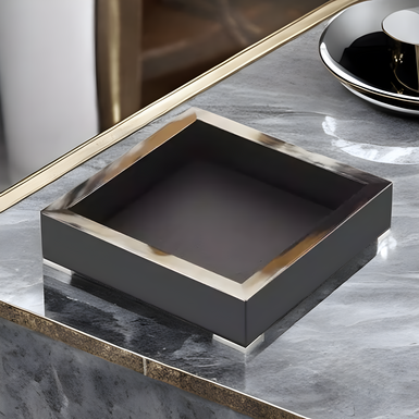 Office container "Calipso" natural horn by Arca Horn