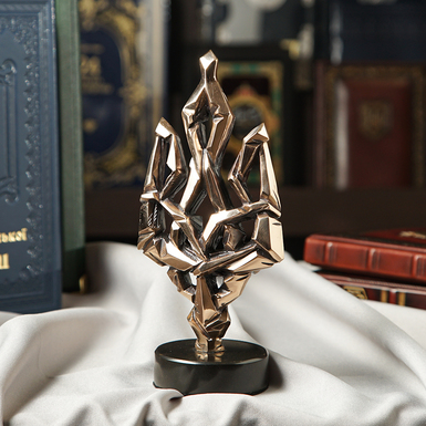 Bronze sculpture "Trident" by Ozyumenko brothers