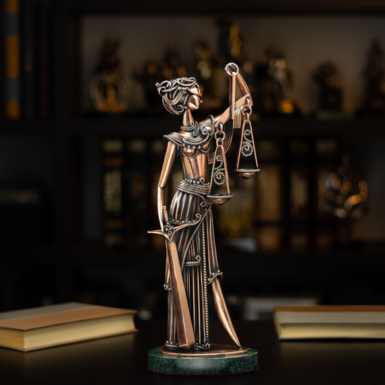 Copper figurine "Themis" from Vyacheslav Didkovsky