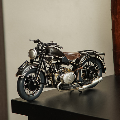 Metal model motorcycle BMW 1932 (33 cm) by Nitsche (retro style)