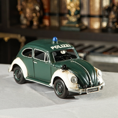 Металлическая модель VW Käfer Polizei 1970-х годов от Nitsche (изготовлено в ретро стиле)