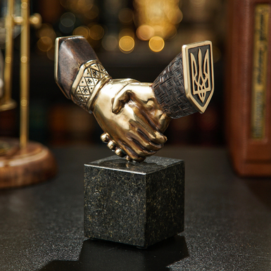 Bronze figurine on granite "Volunteer" from Vizuri