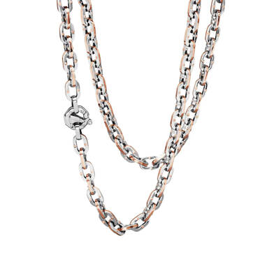 Men's chain with diamonds "Ritmika" by Baraka