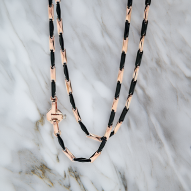 Men's chain with a diamond "Cyborg" by Baraka