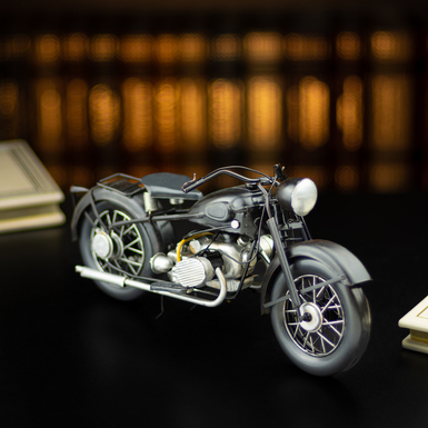 1932 BMW R16 Motorcycle Metal Model (29cm) by Nitsche (Retro Styled)