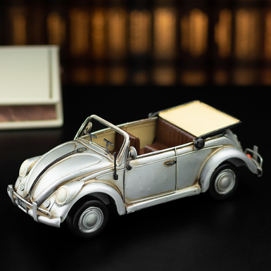 Металева модель автомобіля VW Käfer Cabrio 1952 року (28 см) від Nitsche (виготовлено у ретро стилі)