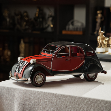 Металлическая модель автомобиля Citroën 2CV 1960 года (32 см) от Nitsche (изготовлено в ретро стиле)