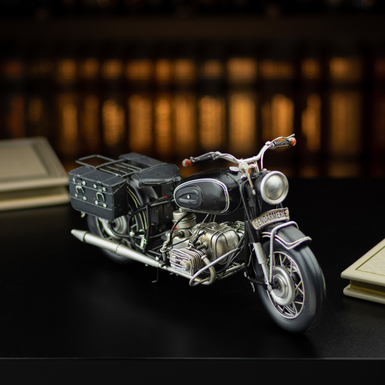 Metal Model Motorcycle BMW R60 Gendarmerie 1930 (31cm) by Nitsche (Retro Styled)