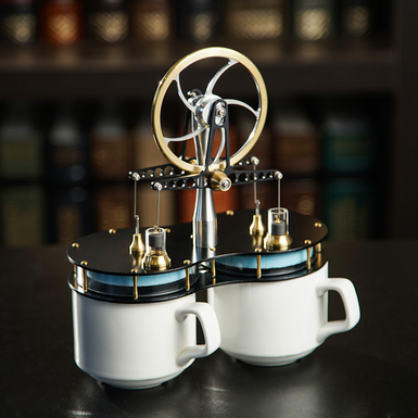 Stirling heat engine "Tea party" (for two cups) from Böhm