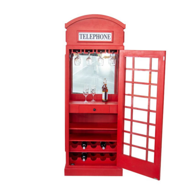 Wooden wine rack "Phone booth" by Casablanca