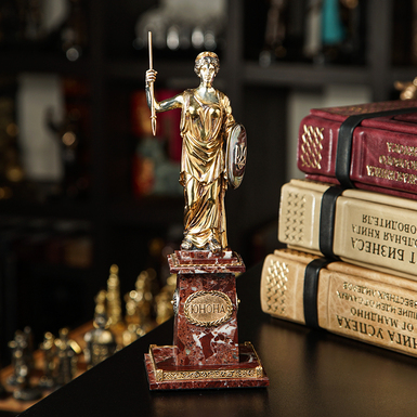 Figurine "Juno", brass "Pandora", gilding, silvering