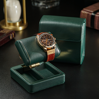 Watch stand "British Racing Single" (green) by Wolf