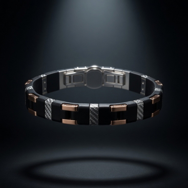 "Fergus" Rose Gold Men's Bracelet by Baraka