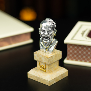 Статуэтка из мрамора, полиэфирной смолы, патина «Казак» с меднением, серебрением и позолотой от Евгения Епура