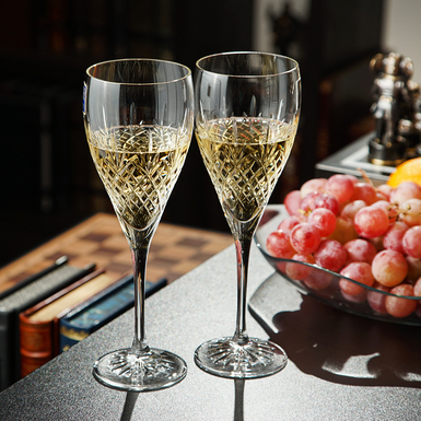 Set of crystal wine glasses "Letitia" (2 pcs), UK from Royal Buckingham