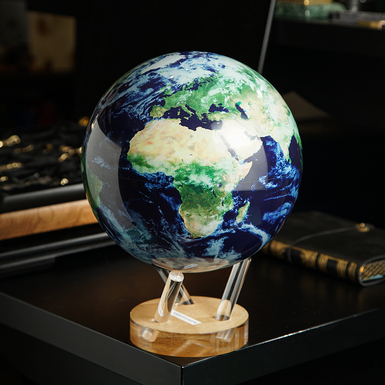 Globe «Earth View With Clouds» by Mova (large, Ø 21.6 cm)