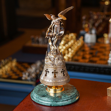 Small copy of the sculptural composition of the fountain "Archangel Michael - Guardian of Kyiv" (bronze) by Lobortas