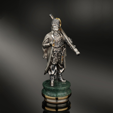 Seal "Cossack with Piorun MANPADS" (bronze, silver) by Lobortas
