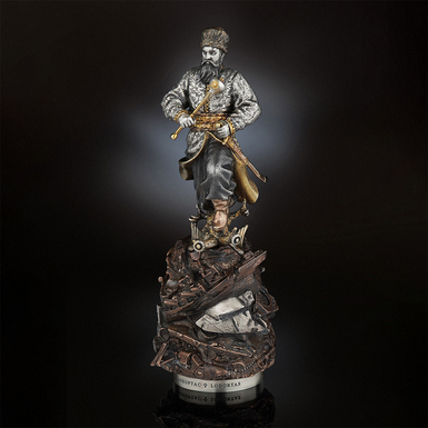 Seal "Triumphant" (bronze, silver, diamond) by Lobortas
