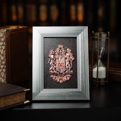 "Coat of arms of Ukraine" made of copper by Yevgeny Epur