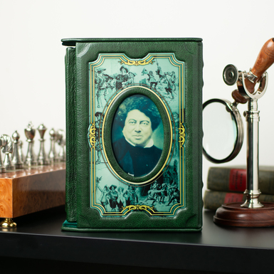 Dumas's book "The Three Musketeers" in a case (in Ukrainian)