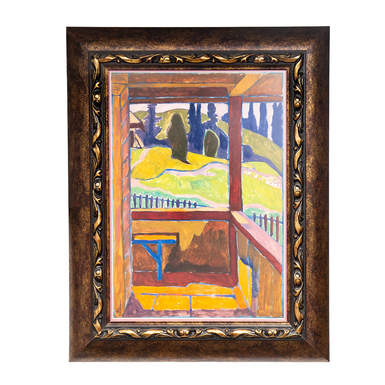 Painting "View from the Veranda", Xenovia Flint, 1966