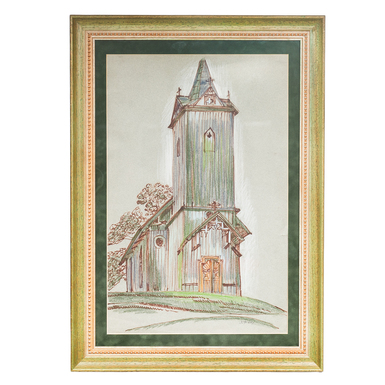 Painting "Church in Sednev", Zenova Flint, 1984