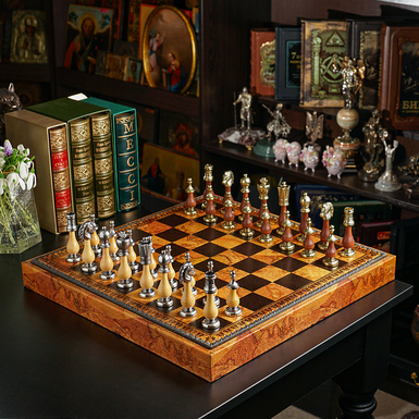 Set for the game of chess, backgammon and checkers Universalità by Italfama