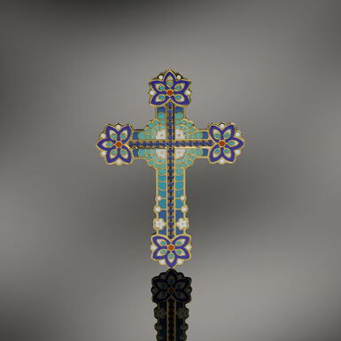 Body gold cross "Springtime Grace" by Lobortas