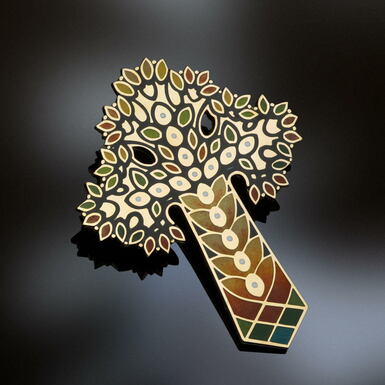 Body gold cross "Tree of Life" by Lobortas
