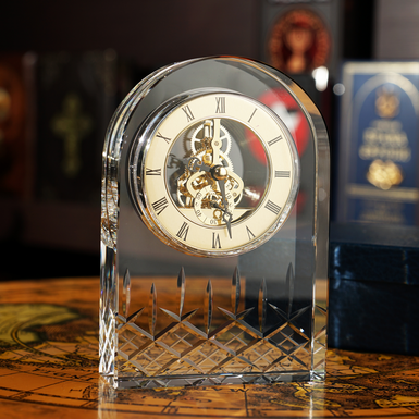 Crystal mantel clock "Prince" by Royal Buckingham, Great Britain