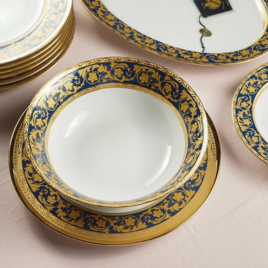 Dinner set "Ginevra blue" for 6 persons by Depos
