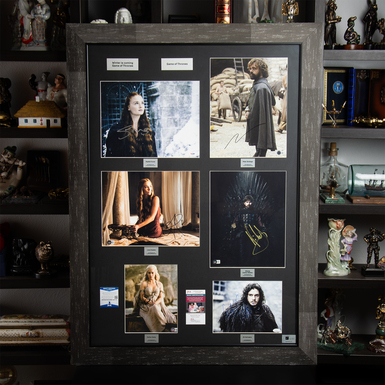 Collage of certified autographs from Game of Thrones actors