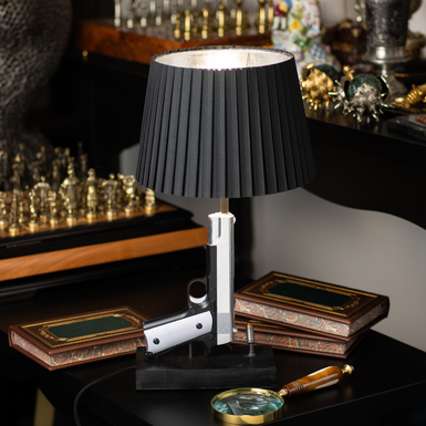 Table lamp "COLT M1911" (silver)