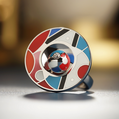 Shine of Impression diamond and enamel ring by Lobortas