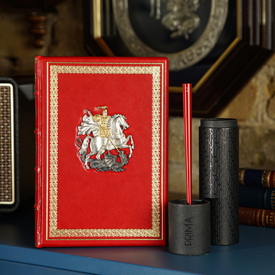 Pininfarina Forever Prima New Rust eternal pencil and a diary with George the Victorious