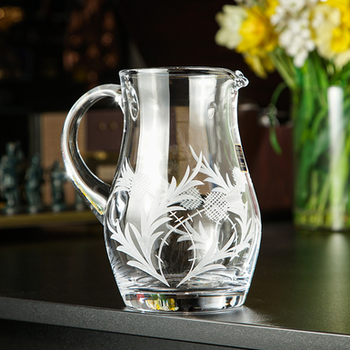 Crystal jug "Blossom" (1 liter) by Royal Buckingham, UK