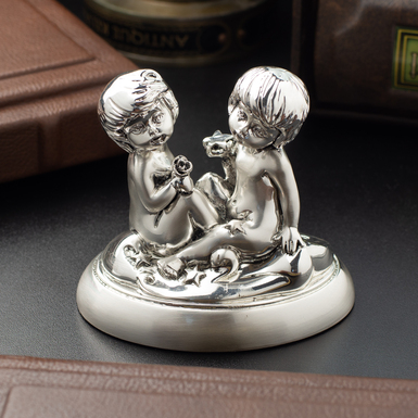 Silver figurine "Twins" by Exetera Argenti