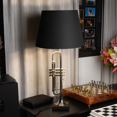 Table handmafe lamp "Musical glow"